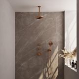Brauer Copper Edition Thermostatische Regendoucheset Inbouw