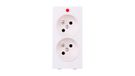Kontakt-Simon Simon Contactdoos Simon S2/9, wit, kunststof, IP20, 250 V, 52 mm, 45 mm