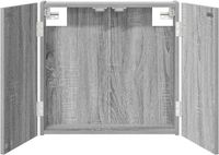vidaXL Dartbord Kabinet Grijs Sonoma 56 x 12 x 53,5 cm Bewerkt Hout