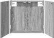 vidaXL Dartbord Kabinet Grijs Sonoma 56 x 12 x 53,5 cm Bewerkt Hout