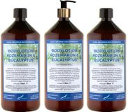 Claudius Cosmetics B.V. Bodylotion Rozemarijn & Eucalyptus 1 Liter - met gouden pomp - set van 3 stuks