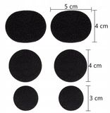 Merkloos / Sans marque MAROL BIS Vaste Schoenreparatie Pleisters - 6 stuks zwart