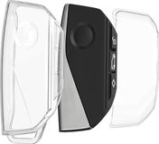 kwmobile autosleutel hoesje geschikt voor BMW 4-knops X7 X1 U11 iX ix1 7-serie G07 I7 autosleutel - Autosleutel behuizing van TPU - Transparant