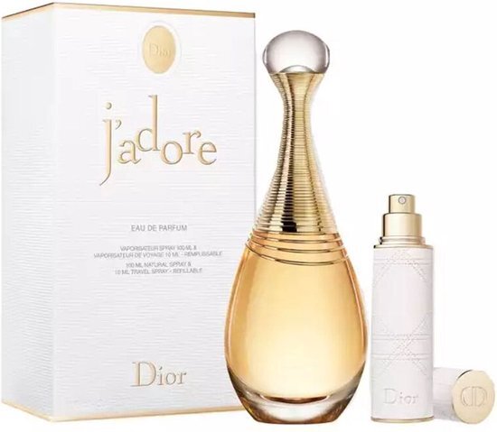 Dior J&#39;adore Giftset - 100 ml eau de parfum spray + 10 ml eau de parfum spray - cadeauset voor dames