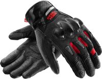 Rebelhorn Defender Motorhandschoenen - Zwart/Rood - 2XL