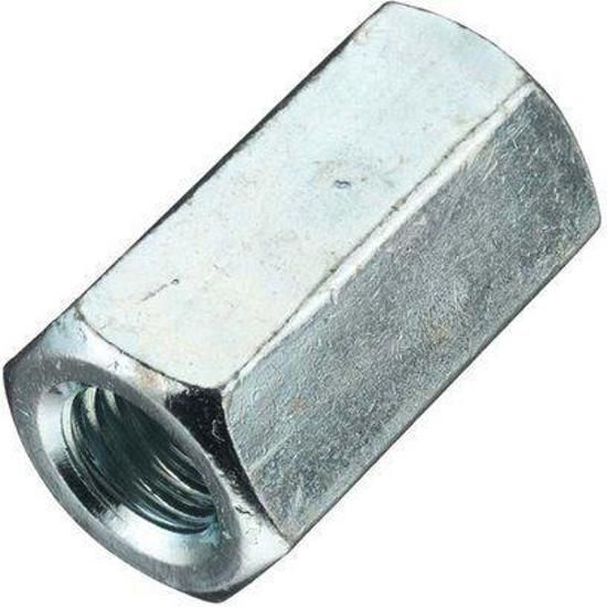 Proftec koppelmoer verzinkt M12X36mm 10stuks