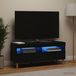 Prolenta Maison Exclusive - Meuble TV LED, bois composite, couleur noire