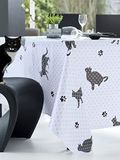 Calitex Wastafelkleed Cat, grijs, 140 x 250 cm