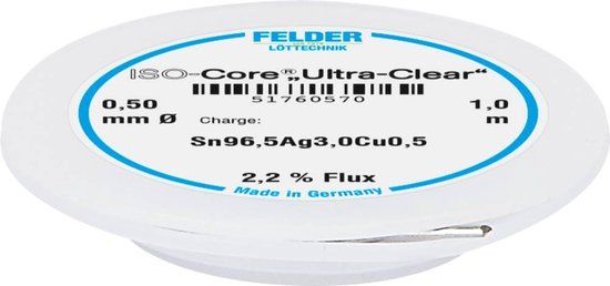 Felder LAttechnik ISOCore Ultra Clear SAC305 Soldeertin Spoe