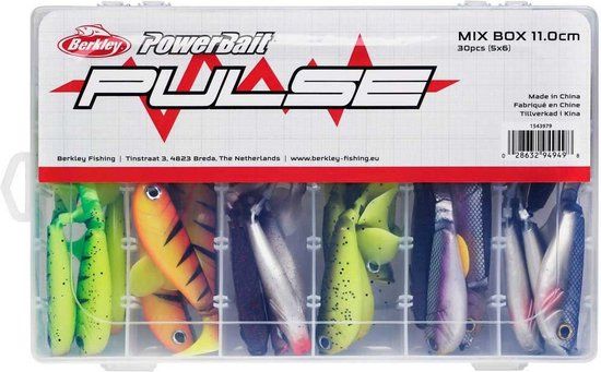 Berkley Pulse Shad Mix Box 11cm - 30 Stuks