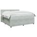 vidaXL Boxspringbed met matras Lichtgrijs 160 x 200 cm Fluweel