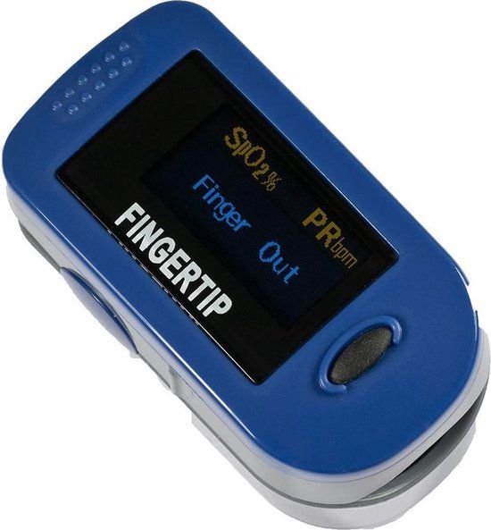 Topvital Saturatiemeter - blauw - incl. batterijen