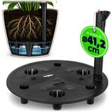 KADAX bloempot-bewateringssysteem Ø 41 x H 33 cm, ronde kunststof inzet met waterpeilindicator, zelfbewateringssysteem voor bloempotten, waterreservoir