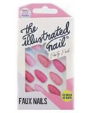 The Illustrated Nail Party Pink Faux Nails 24 pièces.