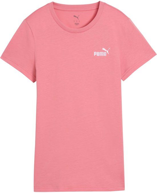Puma T-shirt Dames ESS Small No.1 Logo Tee(s) Roze - Maat S