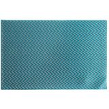 Eurofirany 6 rechthoekige placemats voor 6 personen, blauw, 30 x 45 cm