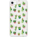 iPhone 8 Cactus Bedrukt Siliconen Hoesje