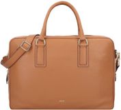 abro Adria Koffer Leer 40 cm - Bruin