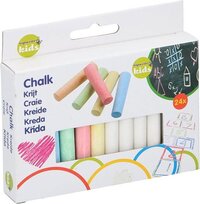 Eddy Toys Schoolbordkrijt - 24 stuks - Multicolor