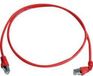 Telegärtner 100008673 RJ45 Netwerkkabel, patchkabel CAT 6A S/FTP 5.00 m Rood Vlambestendig, Halogeenvrij 1 stuk(s)