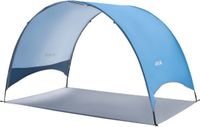 VEVOR Tente de plage/Parasol pour 3 personnes, Protection UPF 50+, Bleu et Gris