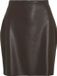 VILA VIDAGMAR HW COATED SKIRT NOOS Dames Rokken Coffee Bean Maat 44