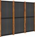 vidaXL Kamerscherm met 3 panelen 210x180 cm zwart