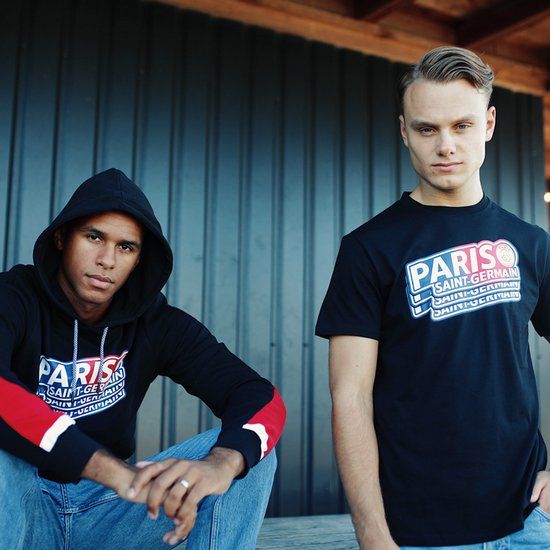 Official Fanwear Paris Saint-Germain PSG 'Paris repeat' hoodie voor volwassenen - Maat XXL - Zwart