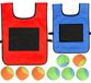 Stikball-vest volkerenbalspel - Gilet de jeu - 29 x 42,5 cm (enfant) et 39 x 53 cm (adulte) - Avec 10 balles en coton