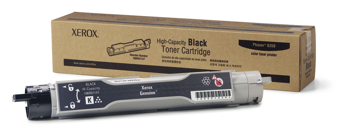 Xerox Hoge capaciteit tonercartridge, zwart, Phaser 6350