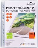 DURABLE Showtassen PREMIUM rPP DIN A4 Kringloop kunststof, Polypropyleen Transparant 268419 100 stuk(s)