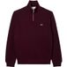 Lacoste Sweatshirt Classic Fit Fermeture éclair Vin rouge Uni