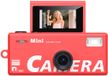 Merkloos Zakcamera, mini HD-camera, digitale camera, camcorder, klein | Draagbare actiecamera, sleutelhanger, handheld |1080p HD-opname, 130° groothoeklens|Virtueel fotograferen, lichtgewicht - Rood - Inclusief 32GB geheugenkaart en kaartlezer.