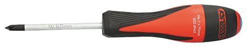 KSTools 922.6042 Ultimate Pozidriv Screwdriver PZ1-75mm - Red/Black