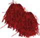 Funny Fashion Cheerballs/pompoms - 2x - Rood - 28 cm