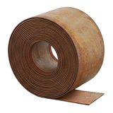 Relaxdays metalen tuinrand, flexibele borders en gazon, 10 m x 15 cm, roestkleur
