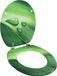 Syfax Toiletbril met deksel waterdruppel MDF groen