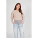 LOVE2WAIT viscose gebreide zwangerschapstrui - zand