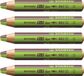 STABILO woody 3 in 1 duo light groen/bruin