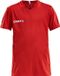 Craft Squad Jersey Solid SS Shirt Junior - Red/White - Size 158