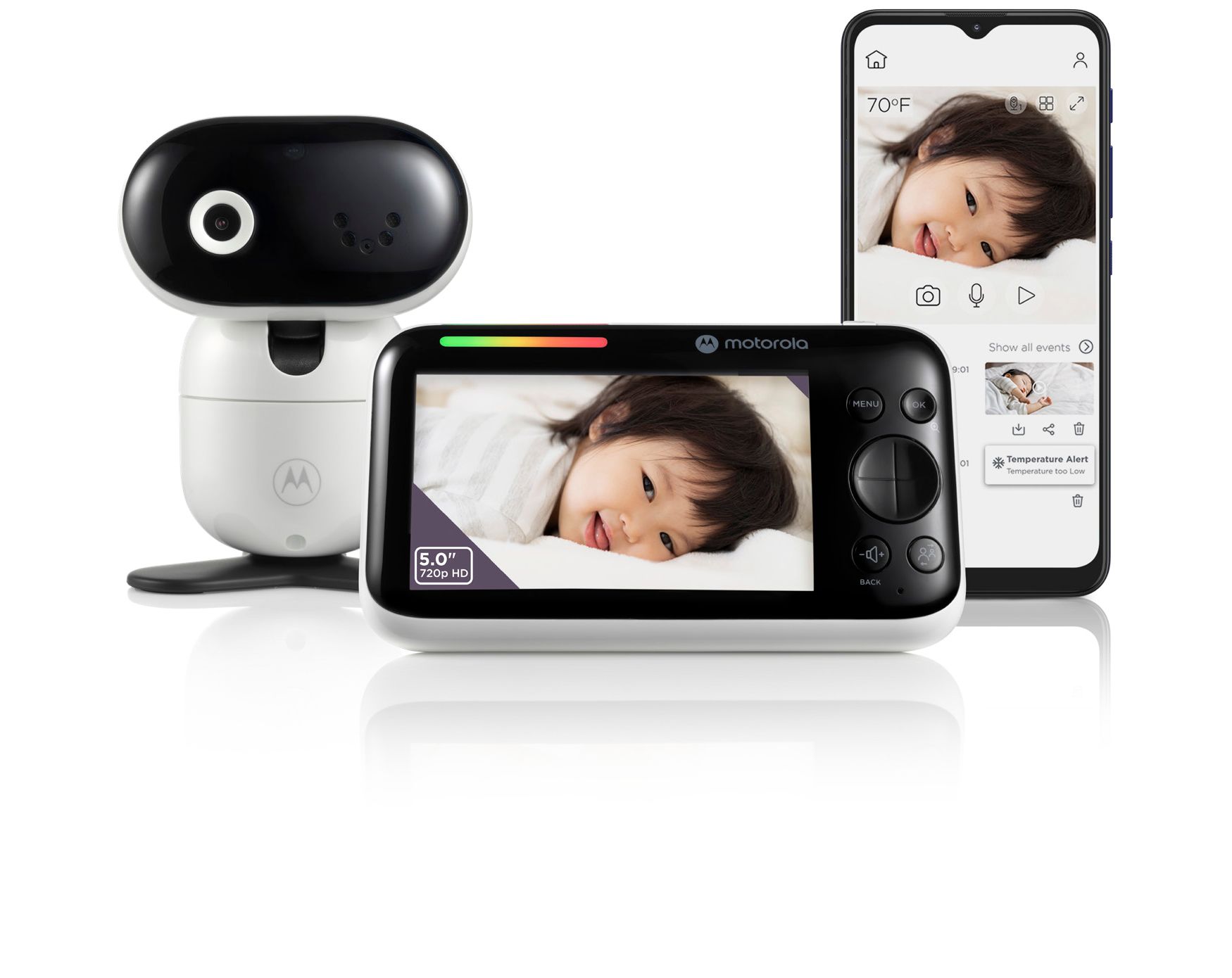 Motorola PIP1610 Babyfoon - 300 m Wi-Fi - Wit
