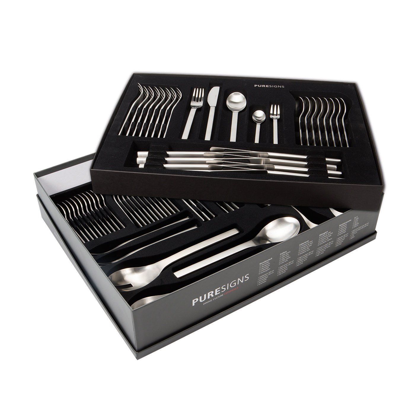 Puresigns Cutlery Set ONE Matt - 68 Pieces - Stainless Steel
