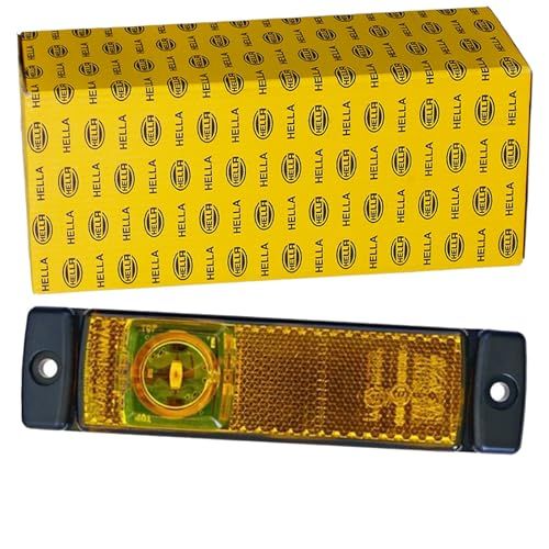 HELLA 2PS 008 645-001 Parkeerlicht - LED - 24V - Schroefaansluiting/Opbouw - Lenskleur: Geel - LED lichtkleur: Geel - Kabel: 1500mm - Stekker: open kabeleinden - 2-polig - rechts/links - Aantal: 1
