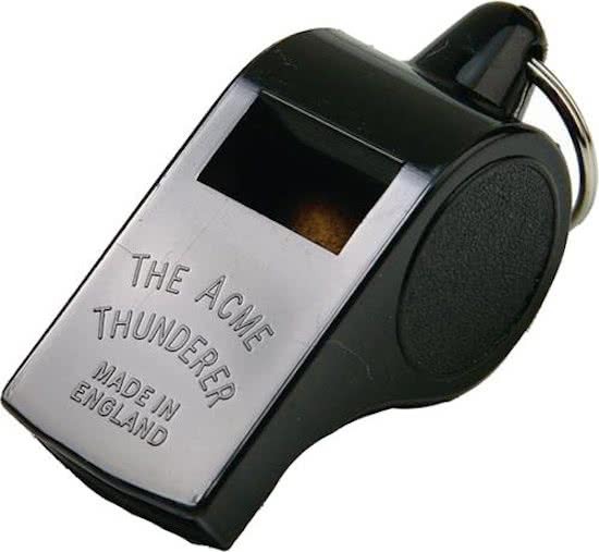 ACME Thunderer 558 Scheidsrechtersfluit Kunststof Zwart Large