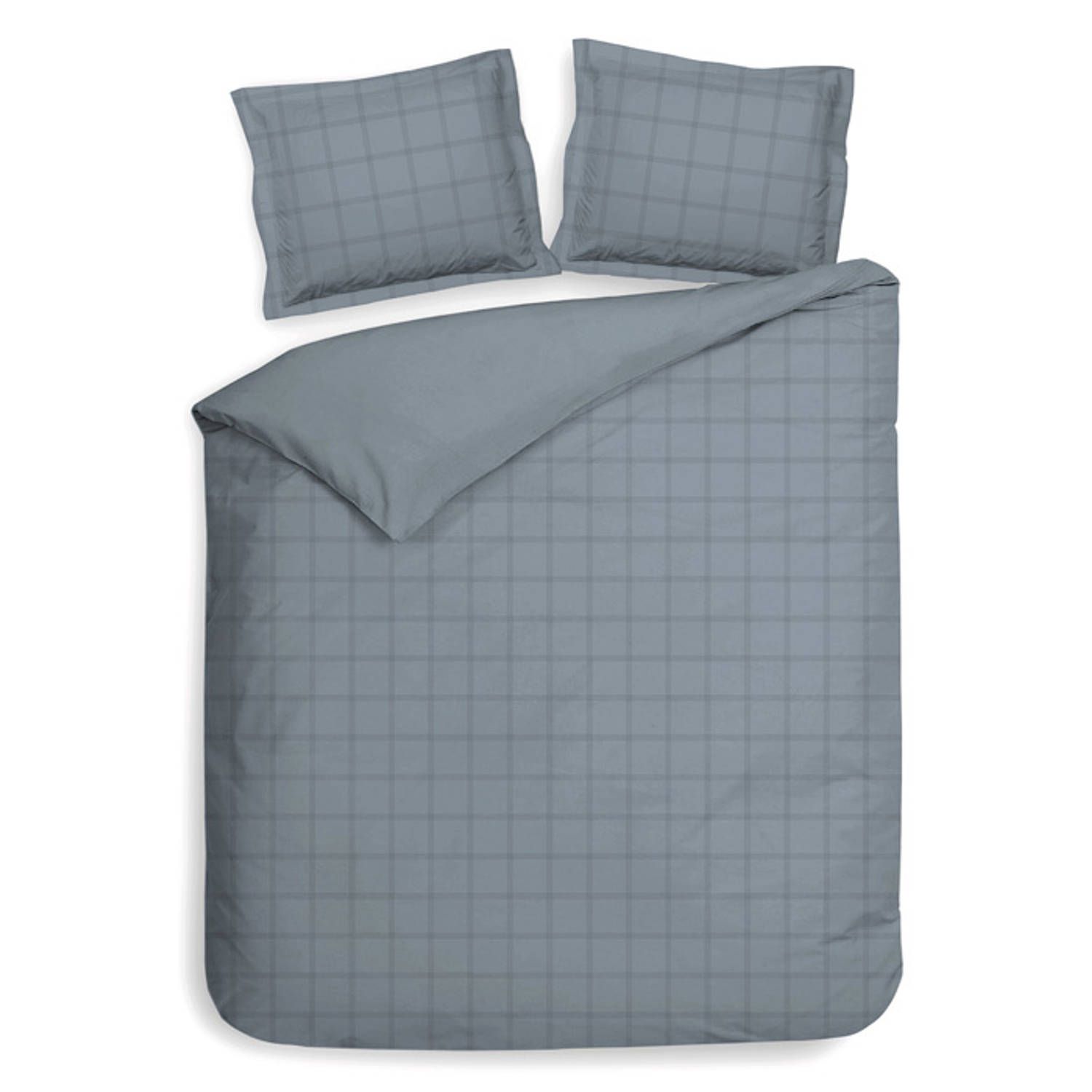 Heckett & Lane Heckett & Lane Diamante - Dekbedovertrek - Lits-jumeaux - 260x200/220 cm - Colonial Blue