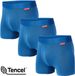 Undiemeister Boxer - Homme - 3-Pack - Sous-vêtement sans couture - Tencel - Iced Glacier (Bleu glacier) - Taille S