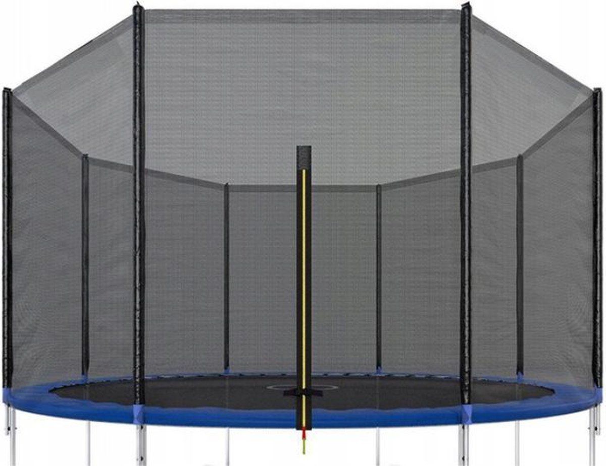 springos Veiligheidsnet trampoline - Ø396 cm - zwart