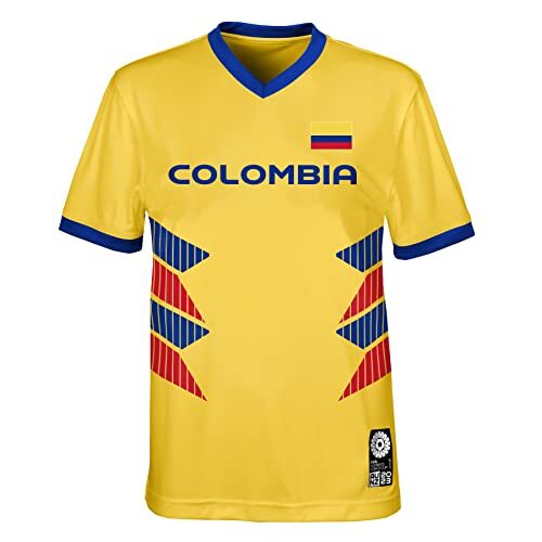 FIFA FIFA Unisex Officiële 2023 Vrouwen Voetbal Wereldbeker Volwassen Team Shirt, Colombia T-Shirt (Pack van 1)