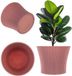KADAX Petite jardinière en plastique pour succulentes et herbes, pot décoratif moderne pour intérieur et extérieur (rose poudré, 11,5 cm)