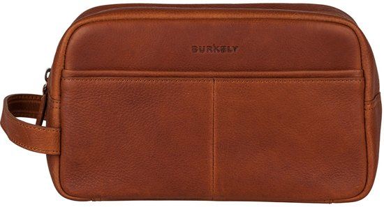 Burkely ANTIQUE AVERY TOILETRY BAG - Toilettas - Cognac